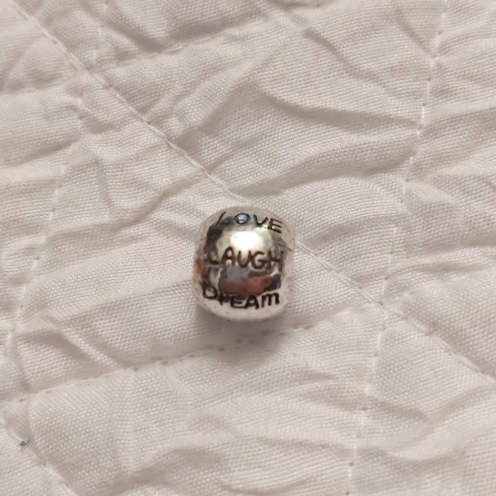Brighton Silver Bead Charm Live Love Laugh Dream